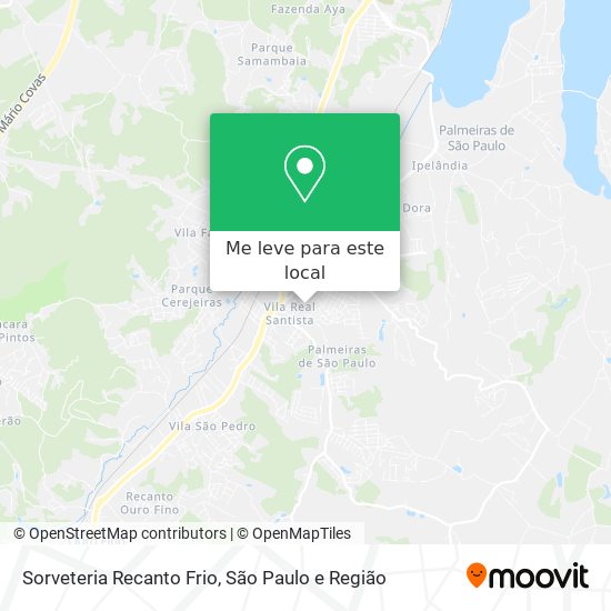 Sorveteria Recanto Frio mapa