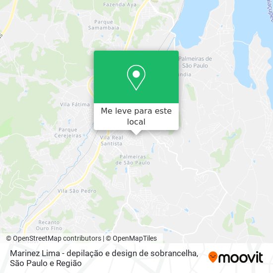 Marinez Lima - depilação e design de sobrancelha mapa