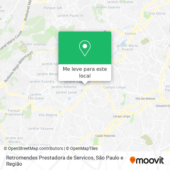 Retromendes Prestadora de Servicos mapa