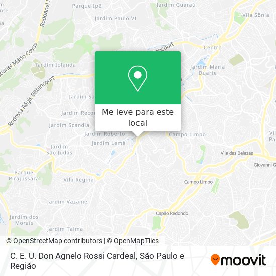 C. E. U. Don Agnelo Rossi Cardeal mapa