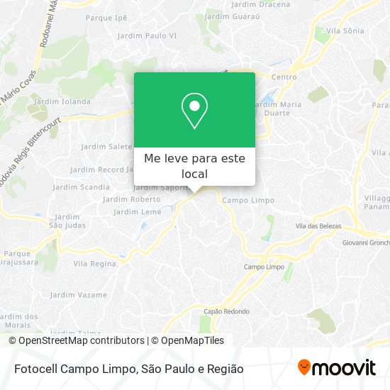 Fotocell Campo Limpo mapa