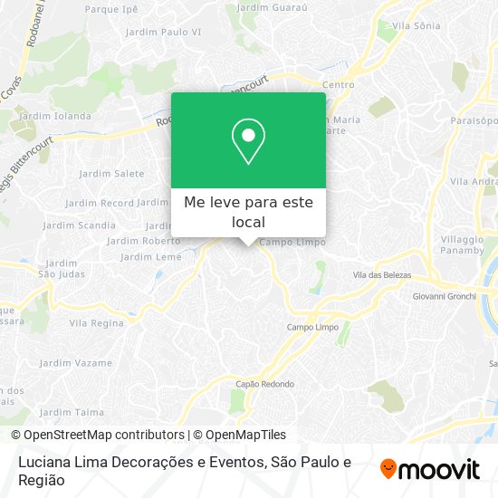 Luciana Lima Decorações e Eventos mapa