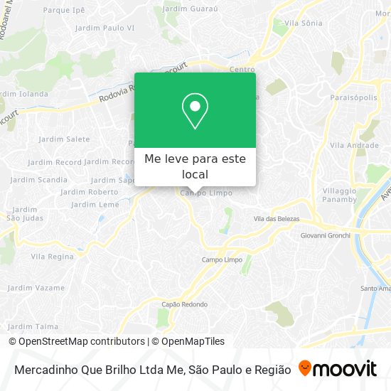 Mercadinho Que Brilho Ltda Me mapa