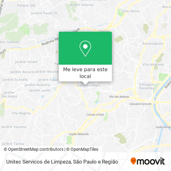 Unitec Servicos de Limpeza mapa