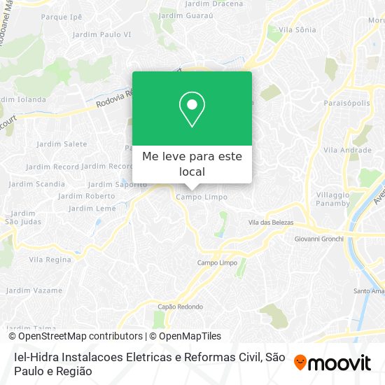 Iel-Hidra Instalacoes Eletricas e Reformas Civil mapa