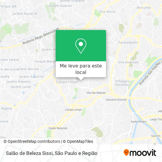 Salão de Beleza Sissi mapa