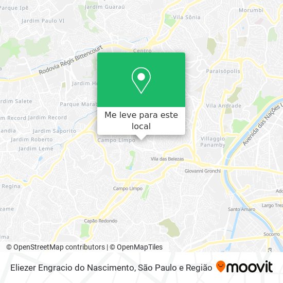 Eliezer Engracio do Nascimento mapa