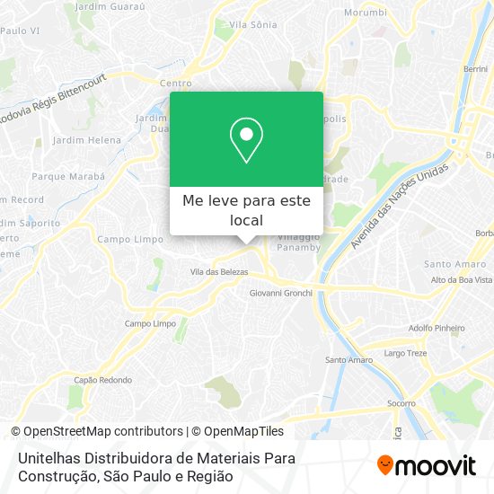 Unitelhas Distribuidora de Materiais Para Construção mapa
