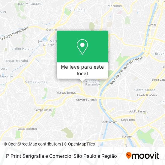 P Print Serigrafia e Comercio mapa