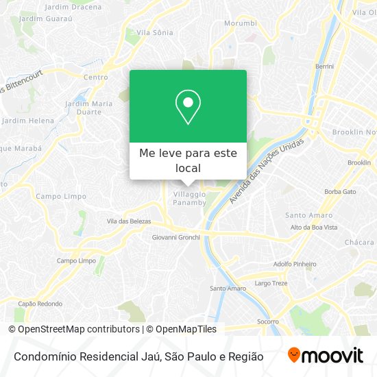 Condomínio Residencial Jaú mapa