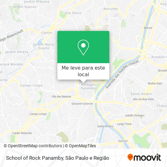 School of Rock Panamby mapa