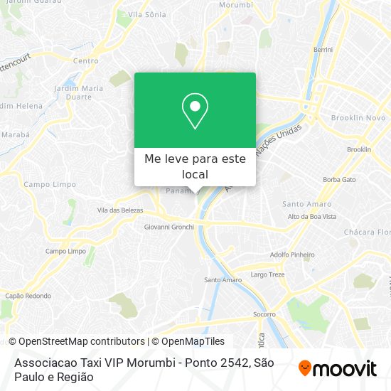 Associacao Taxi VIP Morumbi - Ponto 2542 mapa