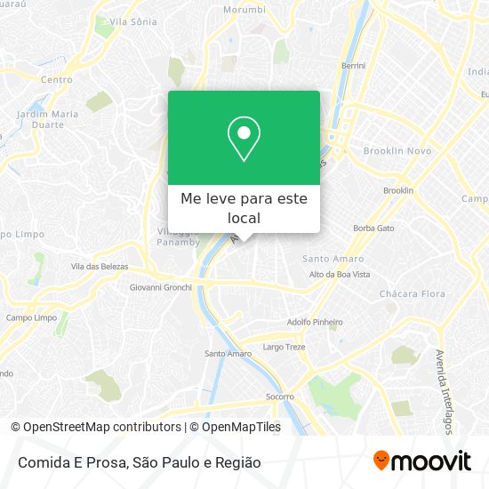 Comida E Prosa mapa