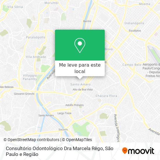 Consultório Odontológico Dra Marcela Rêgo mapa