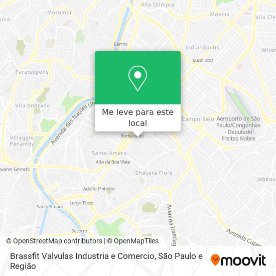 Brassfit Valvulas Industria e Comercio mapa