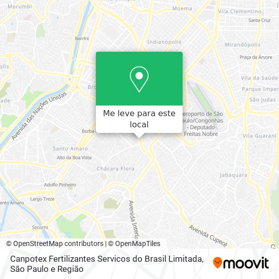 Canpotex Fertilizantes Servicos do Brasil Limitada mapa