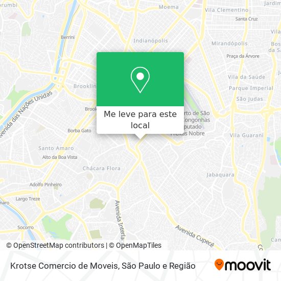 Krotse Comercio de Moveis mapa