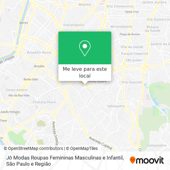 Jô Modas Roupas Femininas Masculinas e Infantil mapa