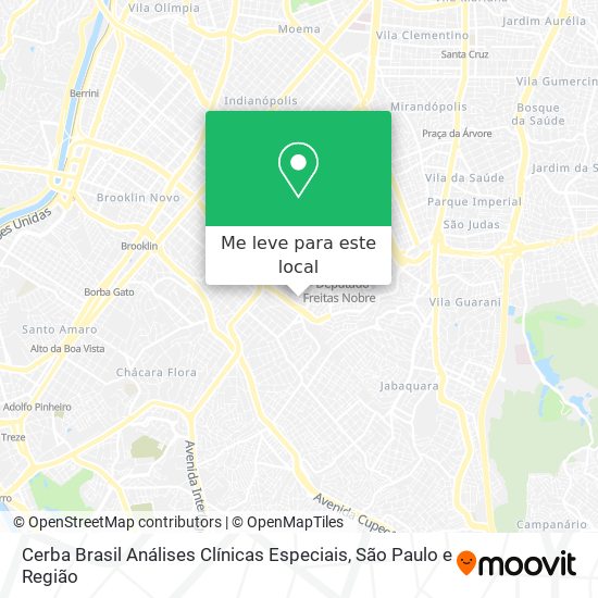Cerba Brasil Análises Clínicas Especiais mapa
