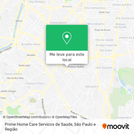 Prime Home Care Servicos de Saude mapa