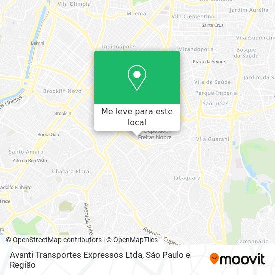 Avanti Transportes Expressos Ltda mapa