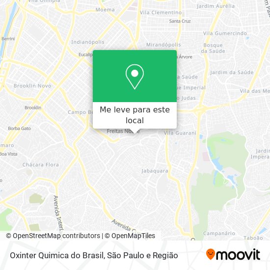 Oxinter Quimica do Brasil mapa