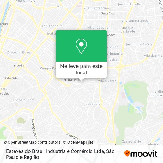 Esteves do Brasil Indústria e Comércio Ltda mapa