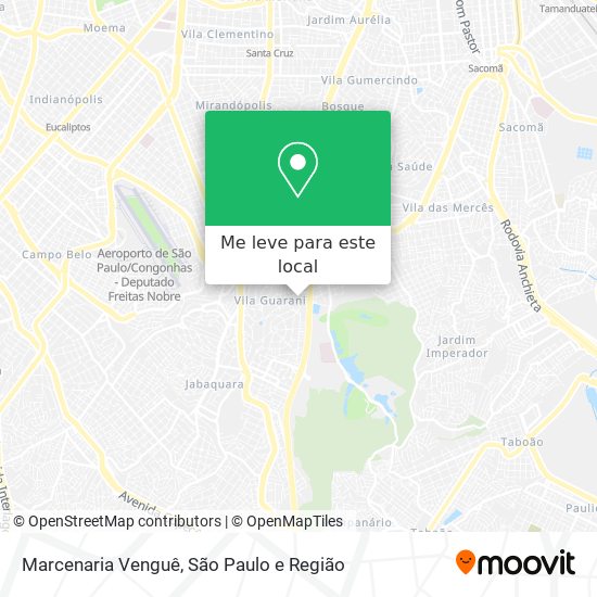 Marcenaria Venguê mapa