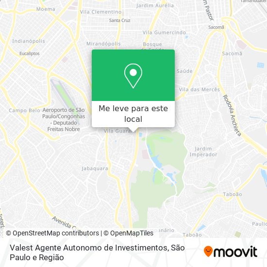 Valest Agente Autonomo de Investimentos mapa