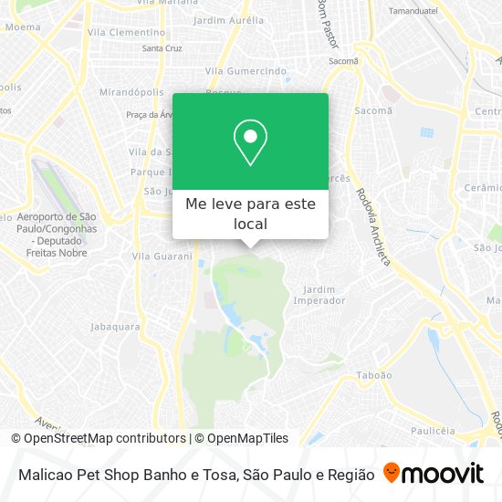 Malicao Pet Shop Banho e Tosa mapa