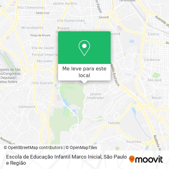 Escola de Educação Infantil Marco Inicial mapa