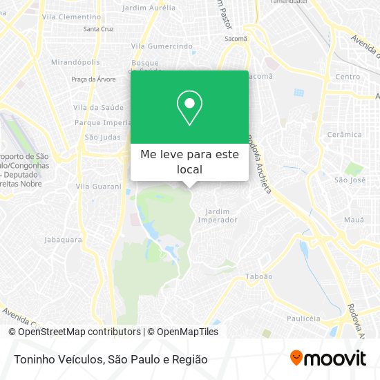 Toninho Veículos mapa