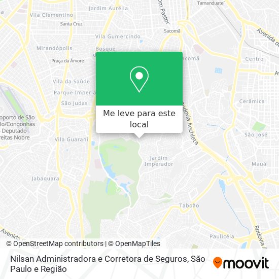 Nilsan Administradora e Corretora de Seguros mapa