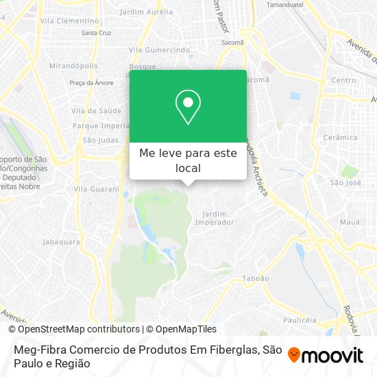 Meg-Fibra Comercio de Produtos Em Fiberglas mapa