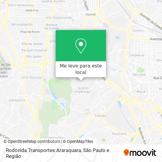 Rodovida Transportes Araraquara mapa