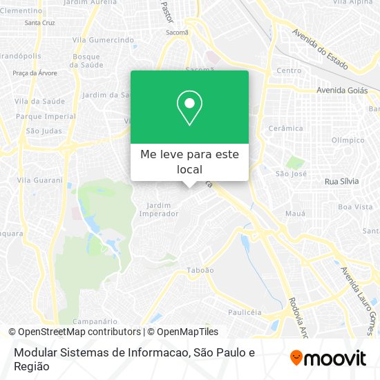 Modular Sistemas de Informacao mapa