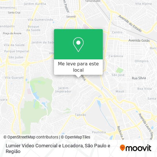 Lumier Video Comercial e Locadora mapa