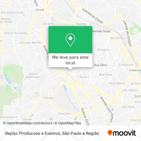 Replyc Producoes e Eventos mapa