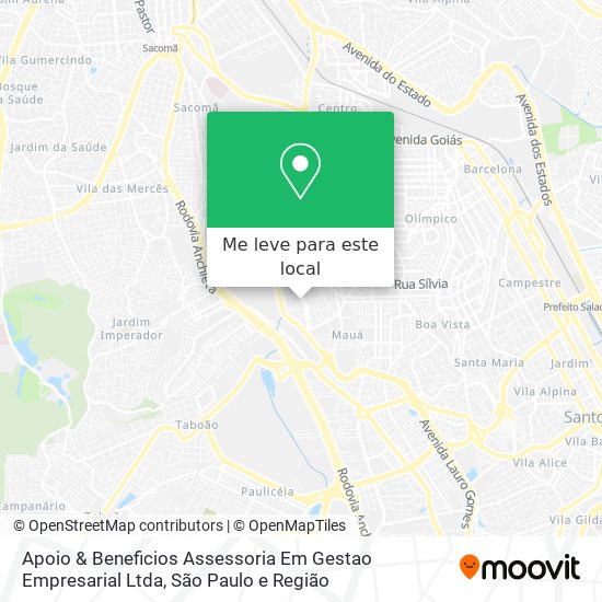 Apoio & Beneficios Assessoria Em Gestao Empresarial Ltda mapa