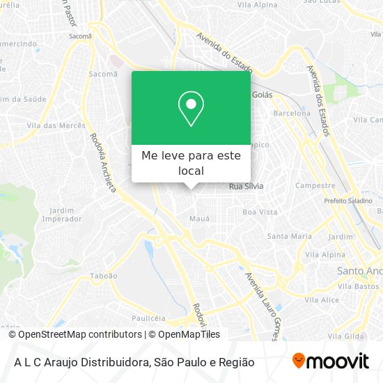 A L C Araujo Distribuidora mapa