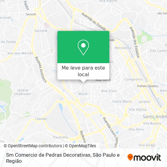 Sm Comercio de Pedras Decorativas mapa