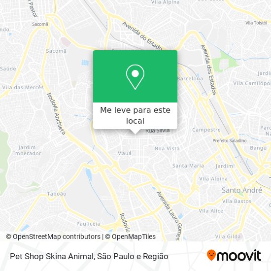 Pet Shop Skina Animal mapa