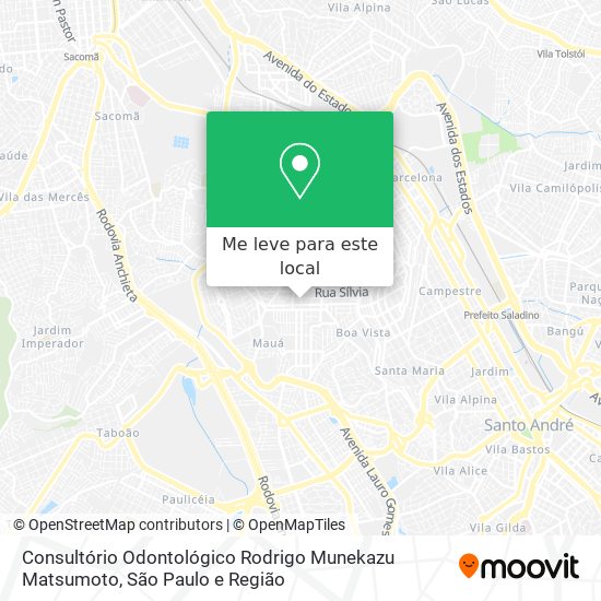 Consultório Odontológico Rodrigo Munekazu Matsumoto mapa