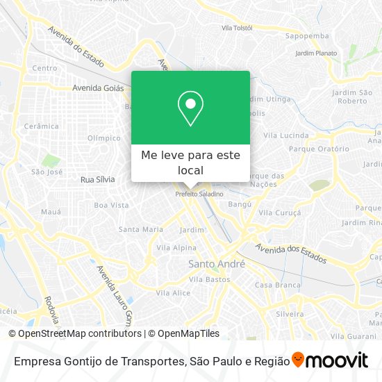 Empresa Gontijo de Transportes mapa