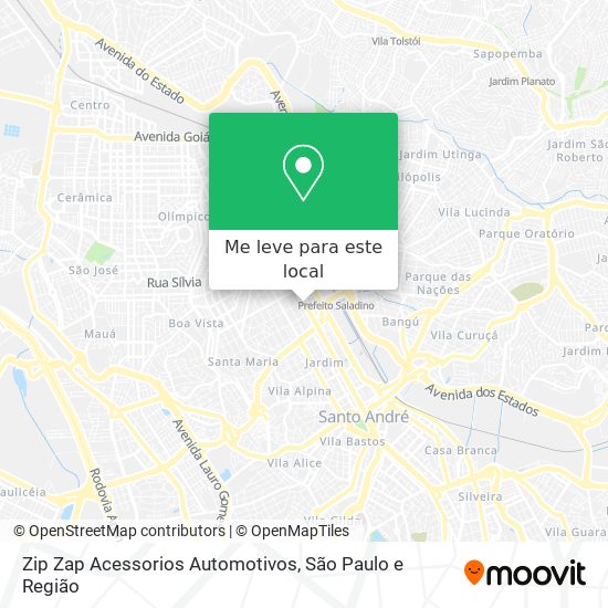 Zip Zap Acessorios Automotivos mapa