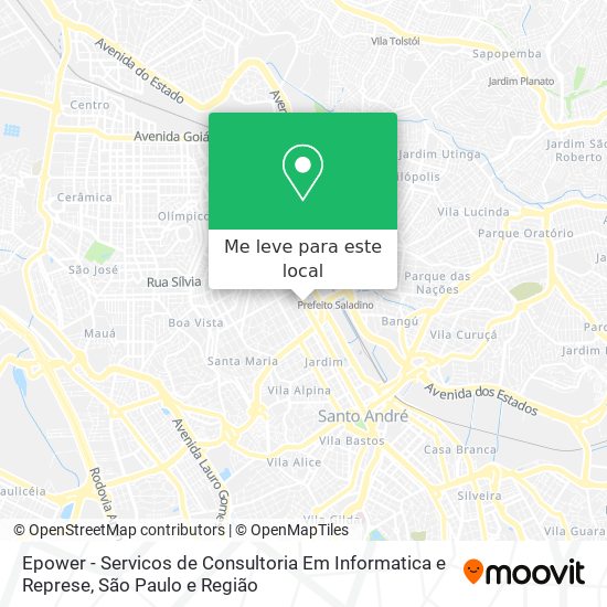 Epower - Servicos de Consultoria Em Informatica e Represe mapa