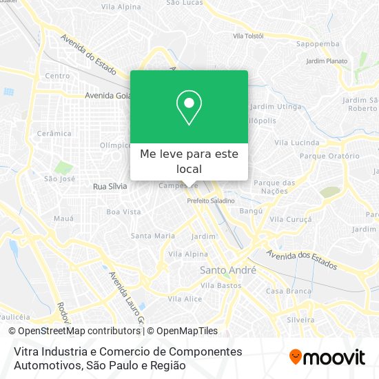 Vitra Industria e Comercio de Componentes Automotivos mapa