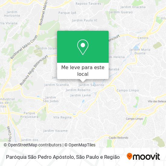 Paróquia São Pedro Apóstolo mapa