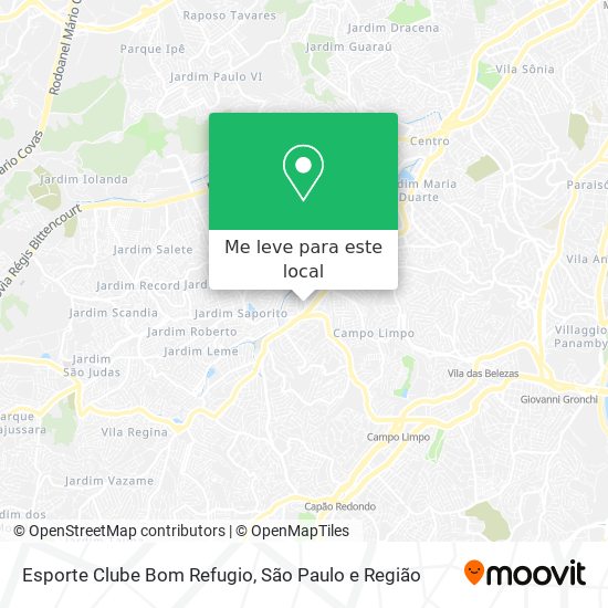 Esporte Clube Bom Refugio mapa