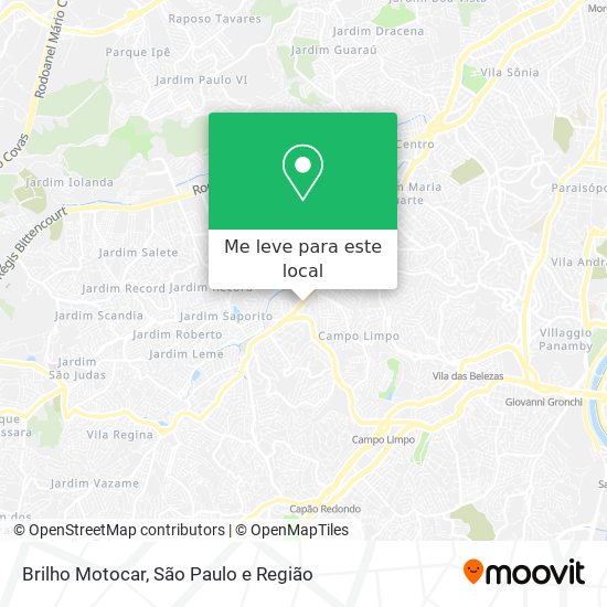 Brilho Motocar mapa